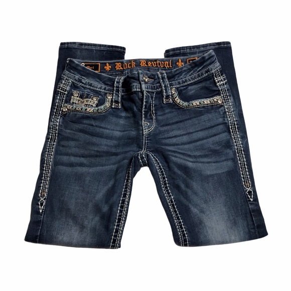 Rock Revival Denim - Rock Revival Keri Crop Jeans 1012
